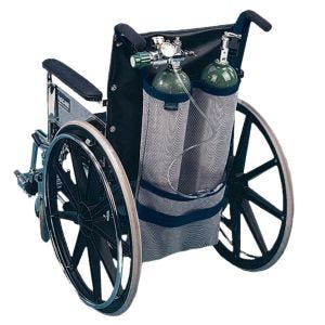 EZ-ACCESS Wheelchair Dual Oxygen Carrier (for sizes D & E)